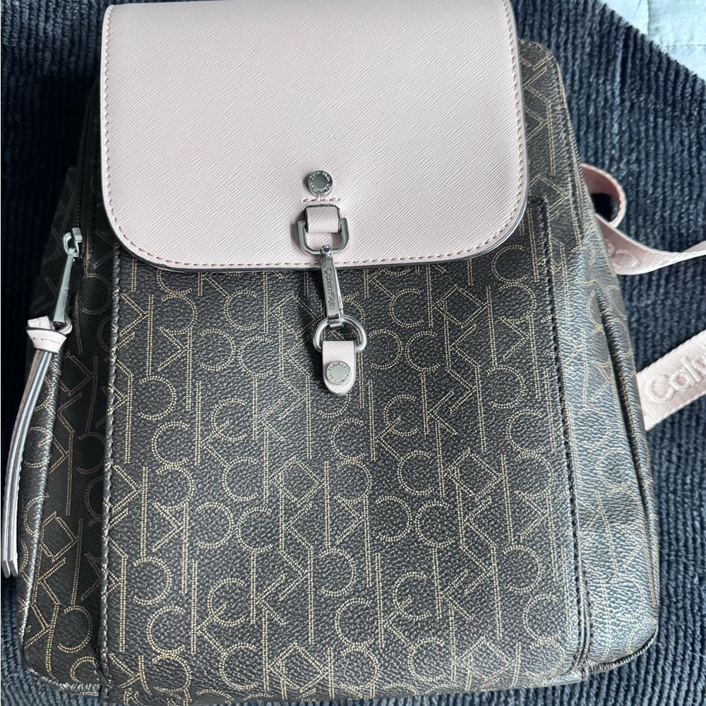 Calvin Klein Two-Tone Logo Backpack